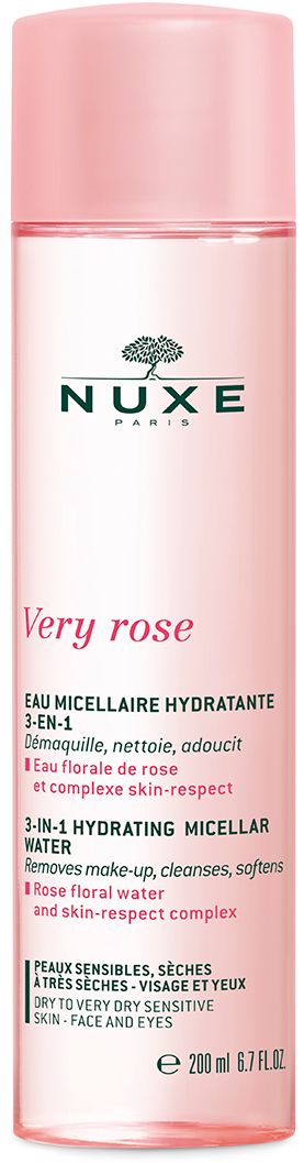 Nuxe Very rose 3-v-1 čistící voda 200 ml
