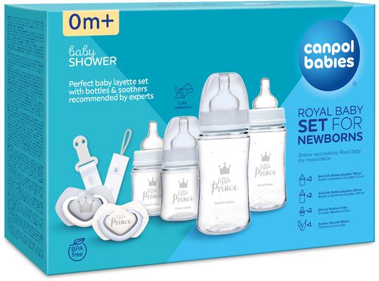 Canpol babies Royal Baby Dárková sada pro novorozence modrá