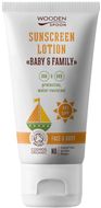 Woodenspoon Opalovací tělové mléko v tubě Baby & Family SPF30 150 ml