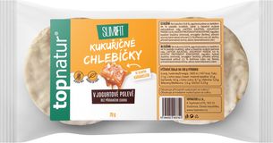 Topnatur Slim&Fit Kukuřičné chlebíčky se slaným karamelem v jogurtové polevě 70 g