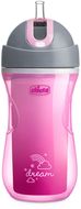 Chicco Termo lahev netekoucí s brčkem od 14m+ růžová/fialová 266 ml