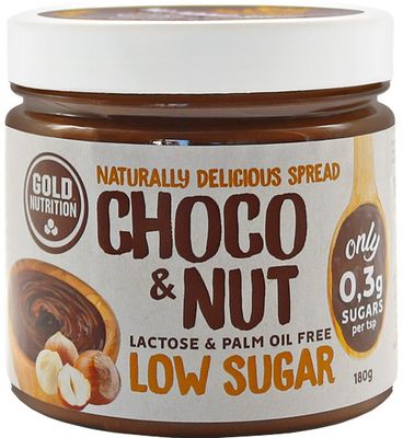 GoldNutrition Low Sugar Spread - Choco&Nut čokoládovo-oříškový krém 180 g