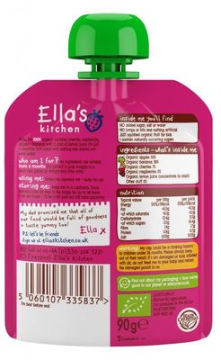 Ella's Kitchen BIO PINK ONE ovocné smoothie s dračím ovocem 5 x 90 g