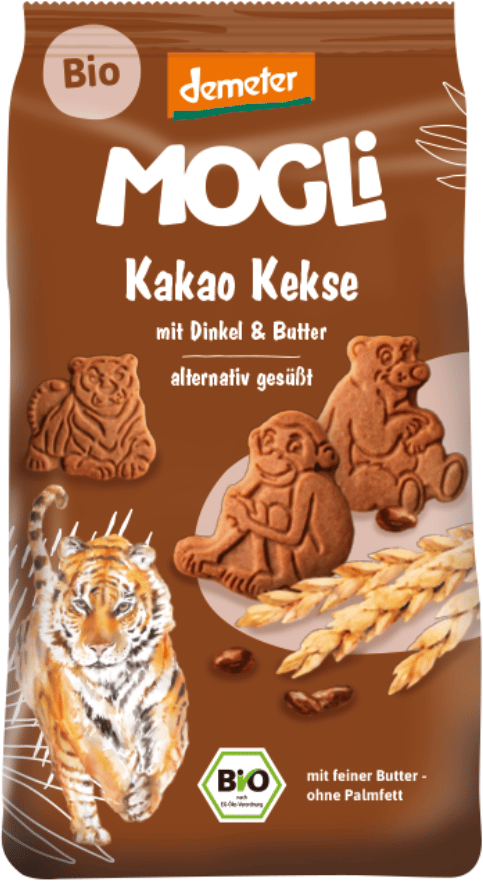 MOGLi BIO kakaové sušenky s certifikací Demeter 125 g