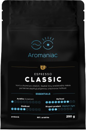 Aromaniac Espresso Classic - zrnková, 250 g