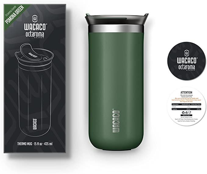 Wacaco Cestovní termohrnek Octaroma Grande - Pomona Green 435 ml