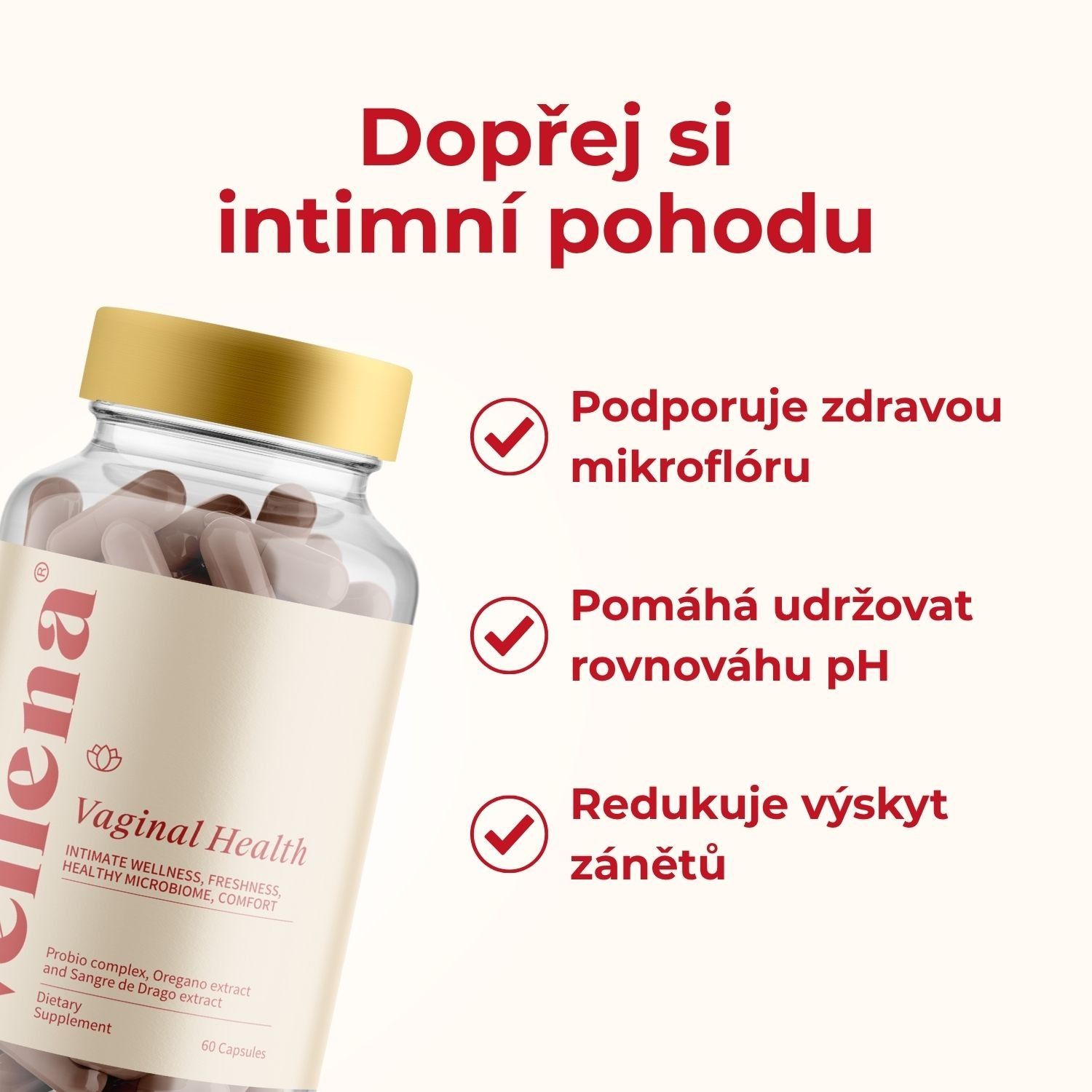 Vellena Intimní zdraví 60 kapslí