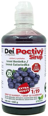 DEI Poctivý Sirup borůvka 485 ml
