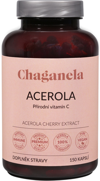 Chaganela Acerola (přírodní vitamín C) 150 kapslí
