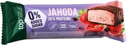 Topnatur No Added Sugar protein tyčinka - Jahoda 40 g