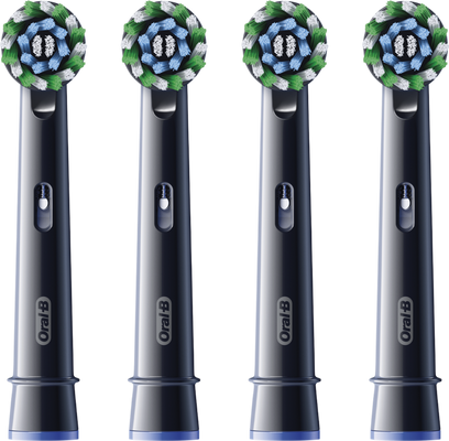 Oral-B Pro Cross Action Black Kartáčkové hlavy 4 ks