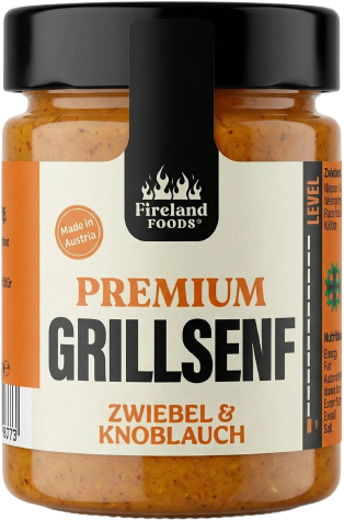 Fireland Foods BBQ hořčice Onion & Garlic 180 g