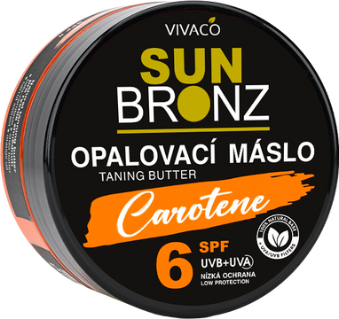 Vivaco SUN BRONZ Opalovací máslo SPF 6 CAROTENE 150 ml
