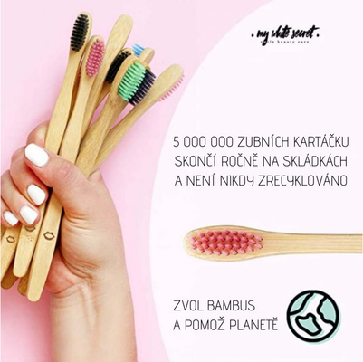 My White Secret Bambusový zubní kartáček 4 ks
