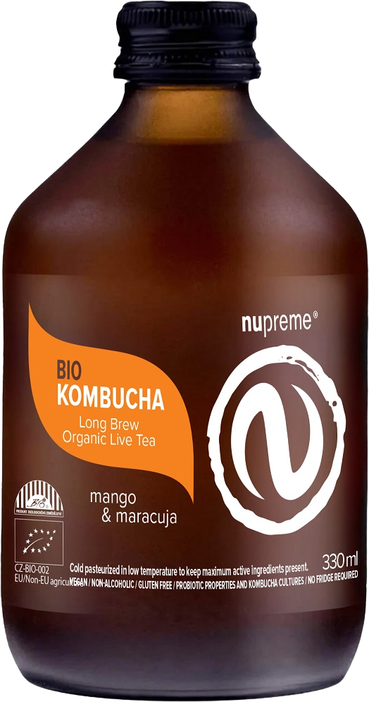 Nupreme Kombucha Mango & Maracuja BIO 330 ml