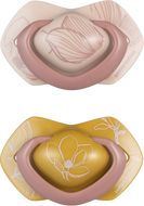 Canpol babies Dudlík silikonový symetrický Light touch GOLD 6-18m růžový 2 ks