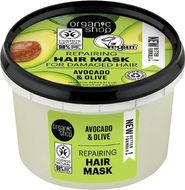 Organic Shop Regenerační maska pro poškozené vlasy Avokádo a olivy 250 ml