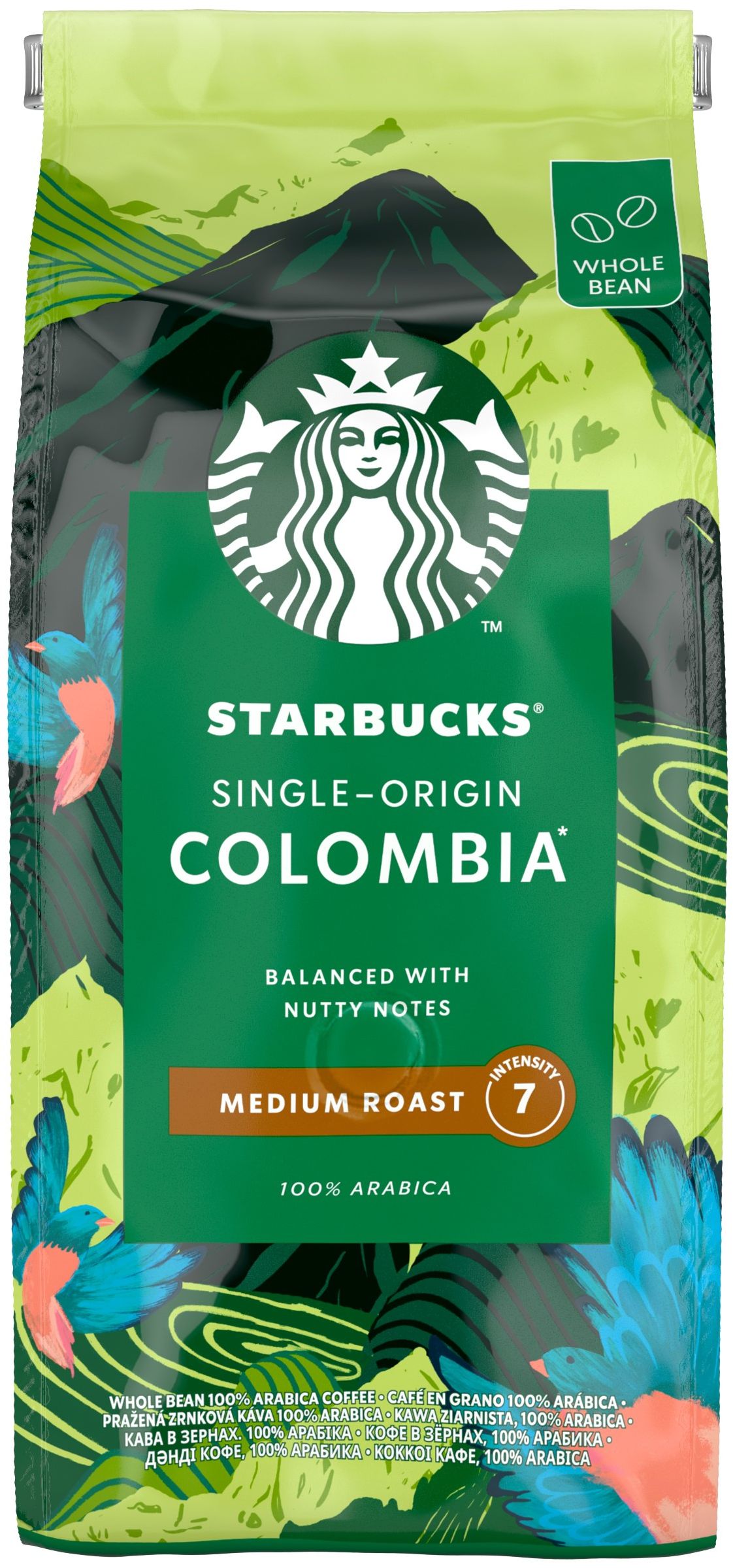 Starbucks Single-Origin Colombia Medium Roast, zrnková káva 450 g