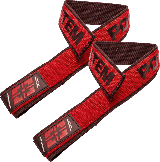 Power System Trhačky na posilování LIFTING STRAPS DUPLEX BLACK/RED One Size 2 ks