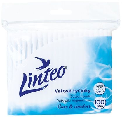 Linteo vatové tyčinky 100ks ZIP