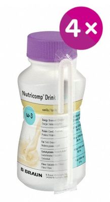 Nutricomp Drink Renal Vanilka perorální roztok 4 x 200 ml