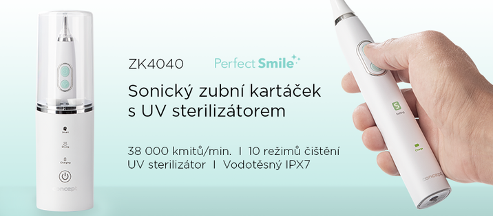 Concept ZK4040 Sonický zubní kartáček s UV sterilizátorem Perfect smile