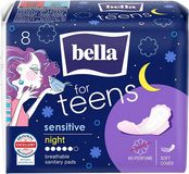 Bella for Teens Sensitive Night menstruační vložky noční 8 ks