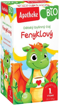 Apotheke Dětský čaj BIO fenyklový 20 x 1.5 g