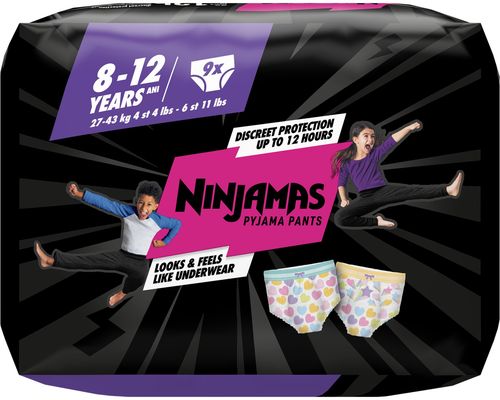 Ninjamas Pyjama Pants Srdíčka 9 ks