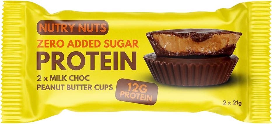 Nutry Nuts Proteinové košíčky - mléčná čokoláda s arašídovým máslem 2 x 21 g