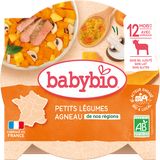 Babybio Menu dušená zelenina s jehněčím masem 230 g