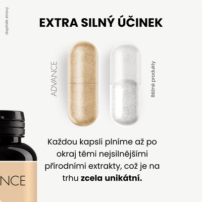 ADVANCE Trimyco 60 kapslí - reishi, cordyceps, hlíva 60 kapslí