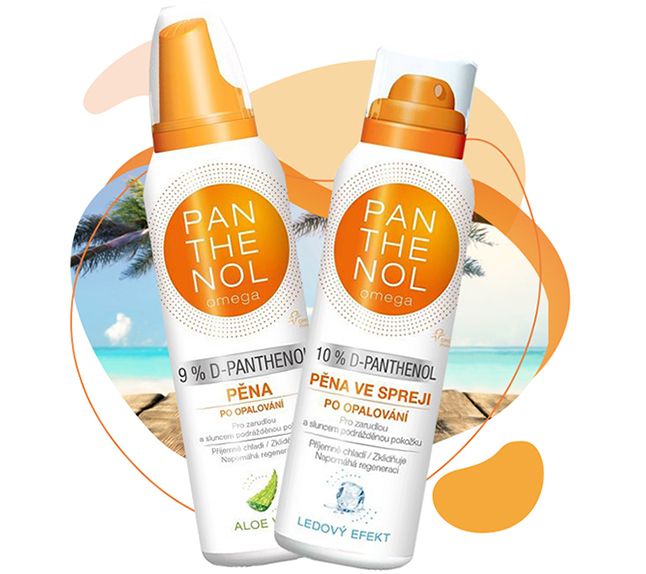 Panthenol, slunce, opalování, spálení