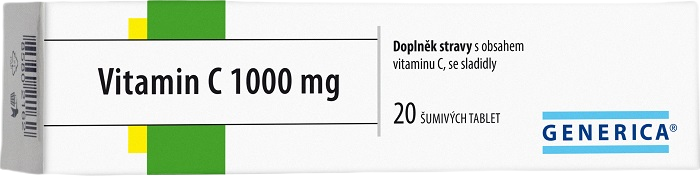 Generica Vitamin C 1000 mg 20 šumivých tablet