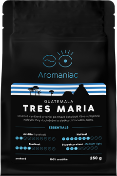 Aromaniac Guatemala Tres Maria, zrnková 250 g