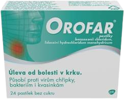 Orofar pastilky 24 pastilek