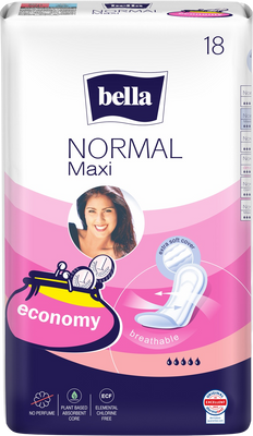 Bella Normal Maxi tradiční vložky 18 ks