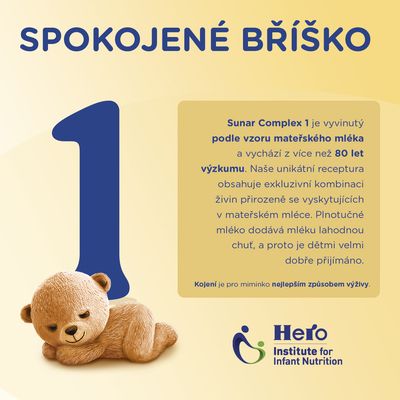 Sunar Complex 1 počáteční kojenecké mléko 600 g
