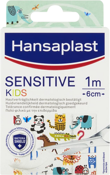 Hansaplast Sensitive Kids zvířátka dětské náplasti 1 m x 6 cm