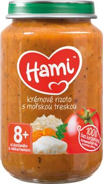 Hami masozeleninový příkrm Krémové rizoto s mořskou treskou, 8+ 200 g