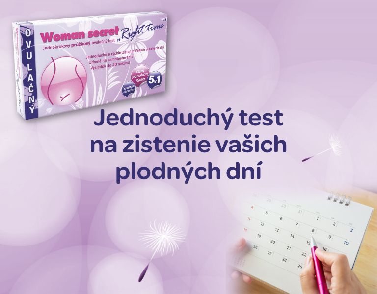 Woman secret RIGHT TIME ovulačný test PRÚŽKOVÝ 5v1