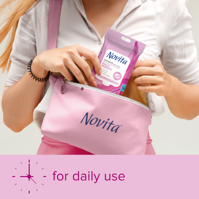 Novita Biolin Prebiotic Vlhčené ubrousky na intimní hygienu