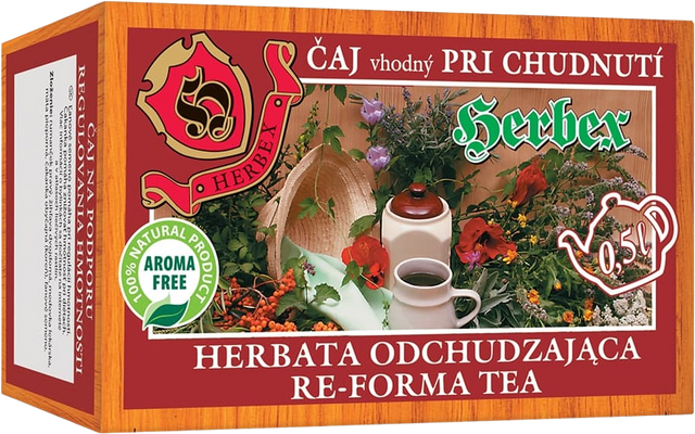 Herbex Čaj na hubnutí 20 x 3 g