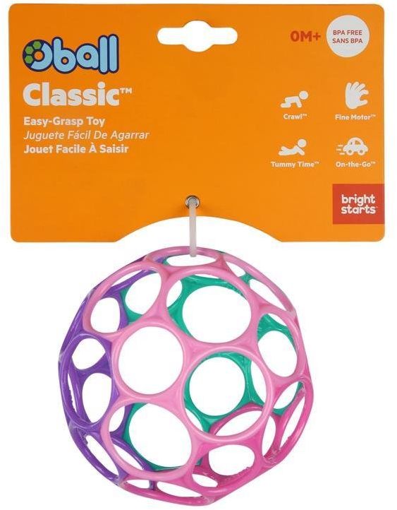 Oball Hračka Classic 10 cm růžovo/fialová 0m+ 1 ks