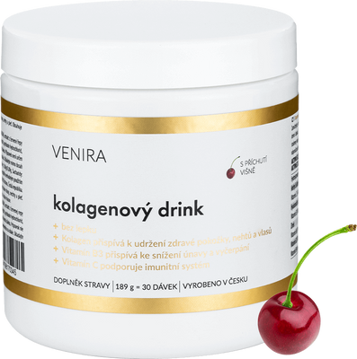 Venira Kolagenový drink, Višeň 189 g
