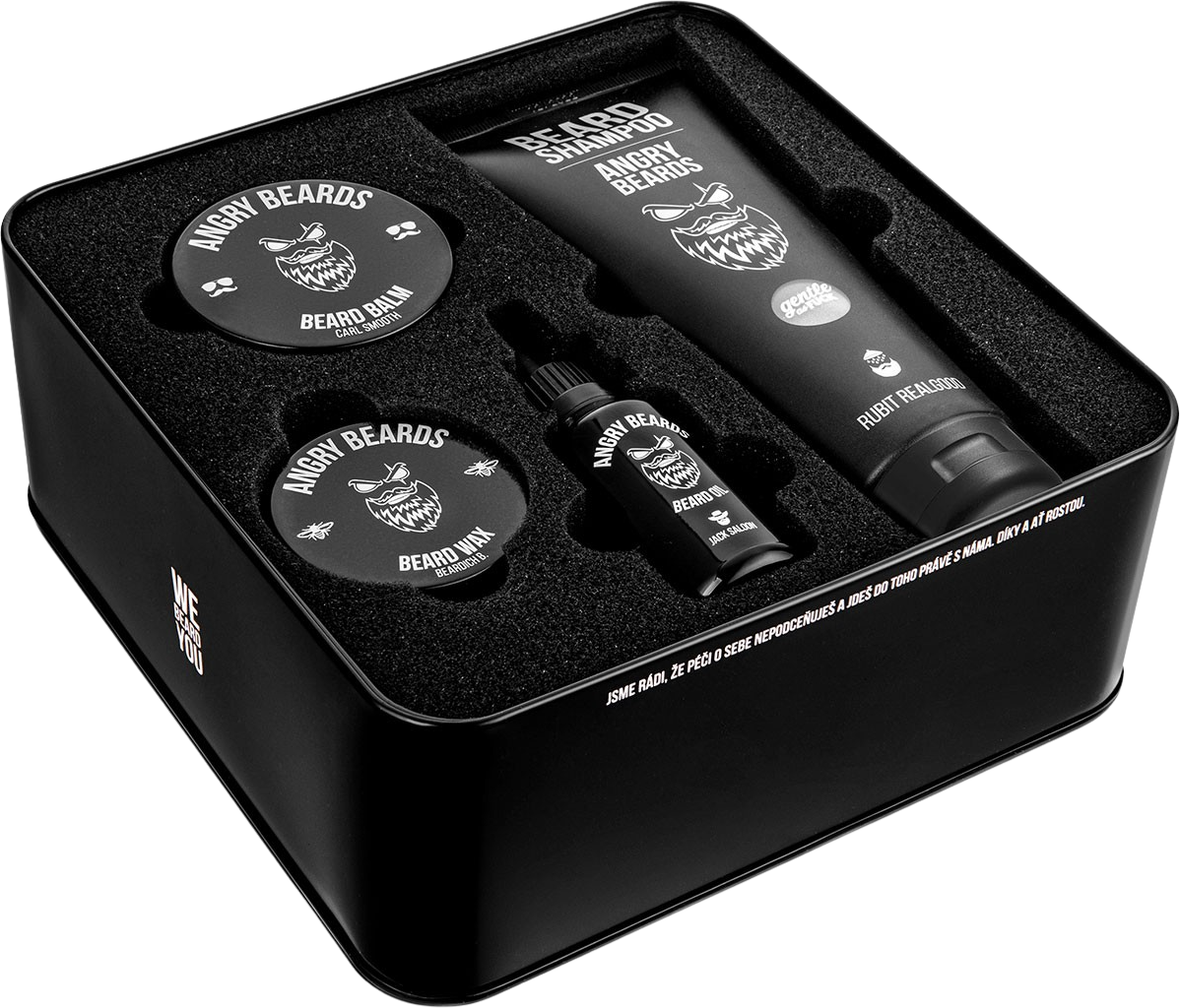Angry Beards Velká sada péče o vousy Smooth & Saloon