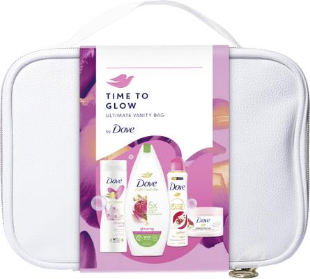 Dove Vanity Glowing kozmetikai táska nőknek 5 db