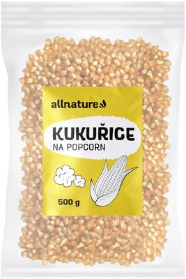 Allnature Kukuřice na popcorn 500 g