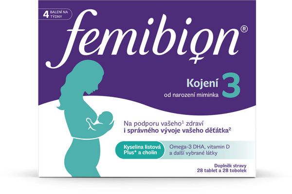 Femibion 3 Kojení 28 tablet + 28 tobolek