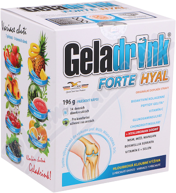 Geladrink FORTE HYAL nápoj 7 příchutí 14 x 14 g